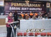 Sat Res Narkoba Polrestabes Makassar Laksanakan Giat Pemusnahan Barang Bukti Terkait Giat Ungkap Kasus TP Narkotika