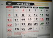 Catat ! Tanggal Dan Hari Besar Bulan April Tahun 2025
