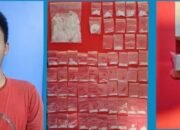 Polres Pelabuhan Tanjung Perak Amankan Kurir Sabu Asal Sidoarjo 65 Poket Sabu Disita