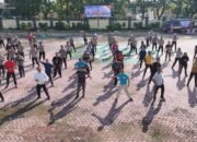 Polres Sumenep Gelar Semarak Mayday Fiesta 2025, Senam Bersama Satukan Buruh, Polisi, dan Pemangku Kepentingan