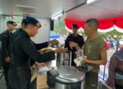Polda Jateng Hadirkan Dapur Lapangan Saat Cat Free Day di Semarang, Bagikan 1.700 Porsi Makanan Gratis