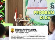 Polres Barsel Gelar Sosialisasi Program Ketahanan Pangan Yang Dihadiri Para Kades Dan Direktur BUMDes Se-Barsel
