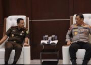 Perkuat Koordinasi dan Kolaborasi dalam Penegakan Hukum, Kapolda Gorontalo Terima Kunjungan Silaturahmi Kepala Kejaksaan Tinggi