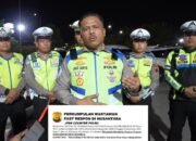 Kakorlantas Bersama PJR Polda Jateng Menghimbau Para Penguna Jalan Agar Berhati-hati