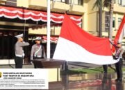 Kobarkan Nasionalisme, Irwasda Polda Gorontalo Pimpin Upacara Detik-Detik Proklamasi