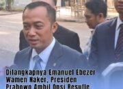 Presiden Prabowo  Dipermalukan Ebenezer, Masyarakat Jadi Bingung Dengan Pemerintah Sekarang