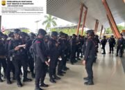 Amankan Aksi Unjuk Rasa, 100 Personel Brimob Polda Papua Barat BKO Menuju Sorong