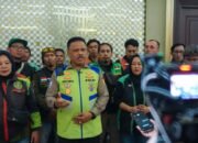 Polantas Menyapa Bersama Komunitas Ojek Online, Kakorlantas Ingatkan Keselamatan di Jalan Utama