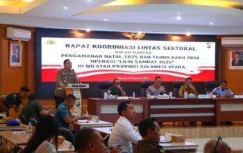 Wakapolda Sulut Pimpin Rakor Kesiapan Nataru 2025/2026, Tekankan Kolaborasi dan Kewaspadaan Bencana