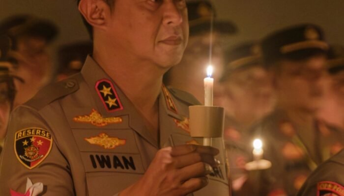 Kisah Pemasangan Obor Ikrar Bhayangkara Di Kalteng, Punya Cerita Sendiri, Berlangsung Hikmat