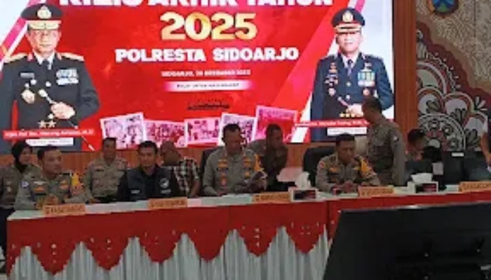 Polresta Sidoarjo Paparkan Capaian Kinerja Akhir Tahun 2025