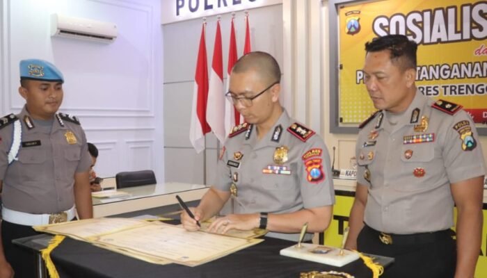 Penandatanganan Pakta Integritas DIPA T.A. 2026, Kapolres Trenggalek Tekankan Transparansi dan Akuntabilitas