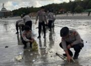 Bahu-Membahu Bersihkan Kawasan Pantai Kedonganan, Cara Polda Bali Jaga Ikon Wisata Kuliner