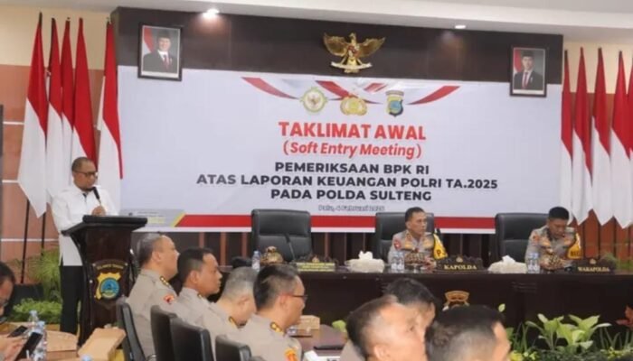 Kapolda Sulteng Buka Entry Meeting Pemeriksaan Laporan Keuangan T.A. 2025 oleh BPK RI