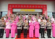 Penyambutan Kapolda Sumsel Beserta Ibu dan Upacara Serah Terima Pataka Polda Sumsel