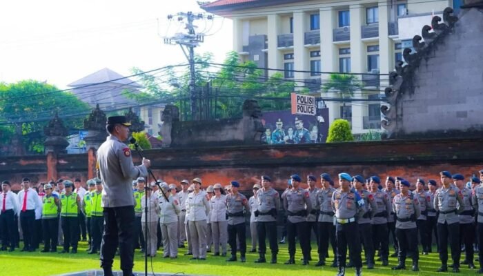 Apel Perdana, Wakapolda Bali Tekankan Disiplin, Profesionalisme dan Larang Judi Online