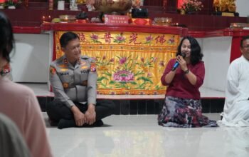 Pastikan Ibadah Imlek Aman, Kapolda Kalteng Sambangi Vihara Avalokitesvara Budhayana