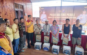 Polda Kalteng Gelar Aksi Bakti Sosial dan Kebersihan di Lokasi Kebakaran Mendawai, Wujud Solidaritas Untuk Indonesia Asri