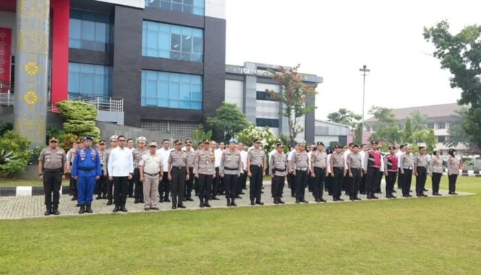 Wakapolda Sumsel Tekankan Pengawasan Ketat dan Soliditas Personel saat Apel Pagi