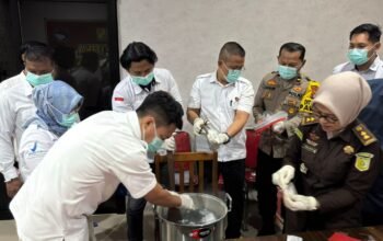 Polda Kalteng Musnahkan 1,09 Kg Sabu dari 12 Kasus, 20 Tersangka Terlibat