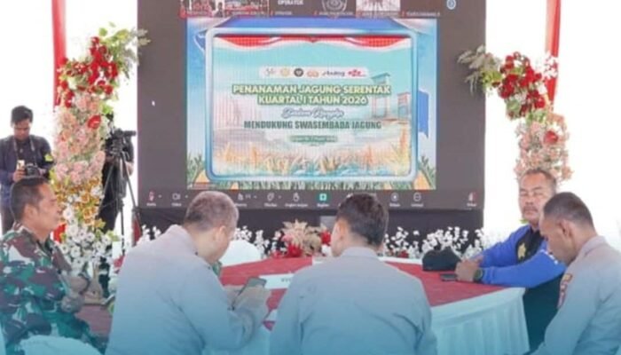 Wujudkan Swasembada Nasional, Kapolda Irjen Pol. Marzuki Ali Basyah Pimpin Tanam Raya Jagung Serentak di Aceh Besar