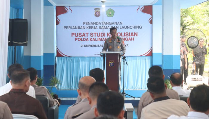 Perkuat Profesionalisme, Polda Kalteng Gandeng UPR Dirikan Pusat Studi Kepolisian