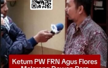 Ketum PW-FRN Agus Flores Kritik Larangan THR Dewan Pers: “Dewan Pers Juga Jangan Terima, Biar Adil!”